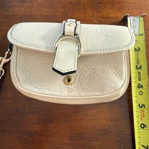 Dooney and Bourke Cream Leather Wristlet